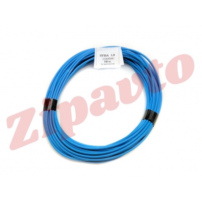 Провод сечением 1,0 кв. мм голубой (отрезок 10 м.)