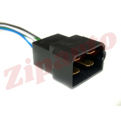 Соединитель проводов (045/2) 9008 (4-х контактн. штырьевой, серии 6,3 мм)